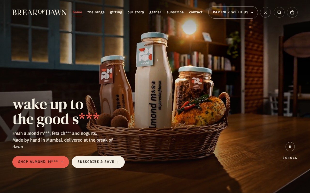 Break of Dawn homepage